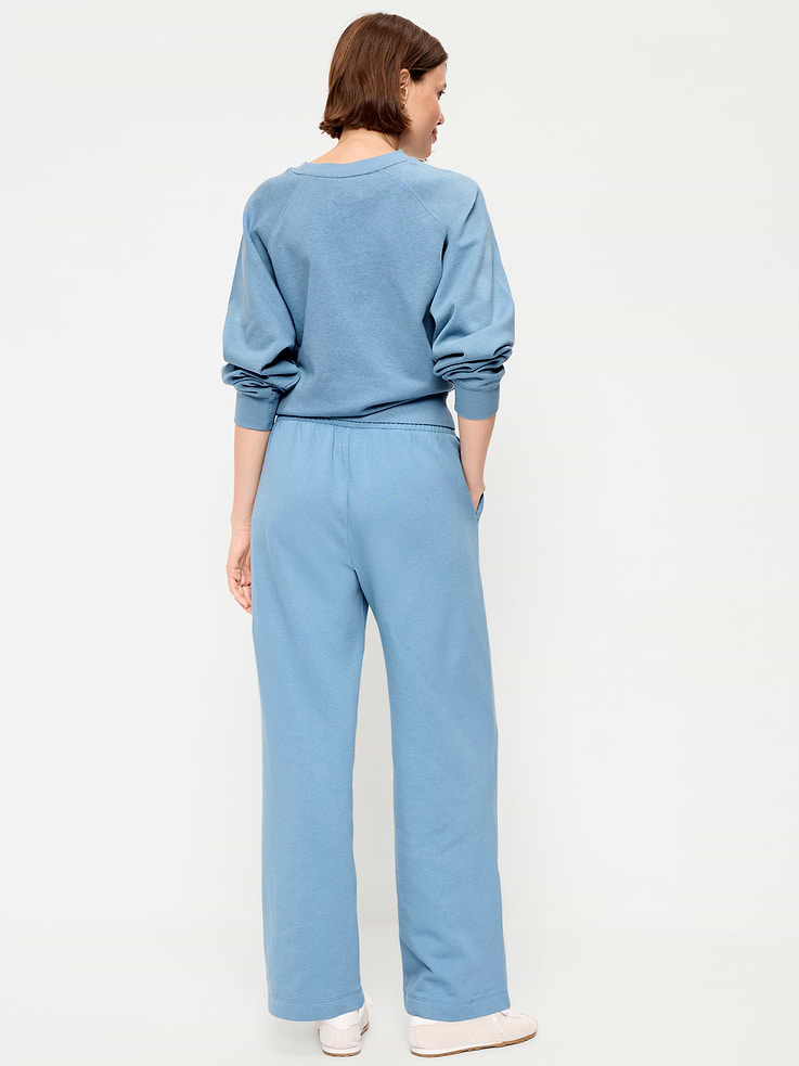 Image 3 of 4, High-Waisted SoComfy Wide-Leg Sweatpants
