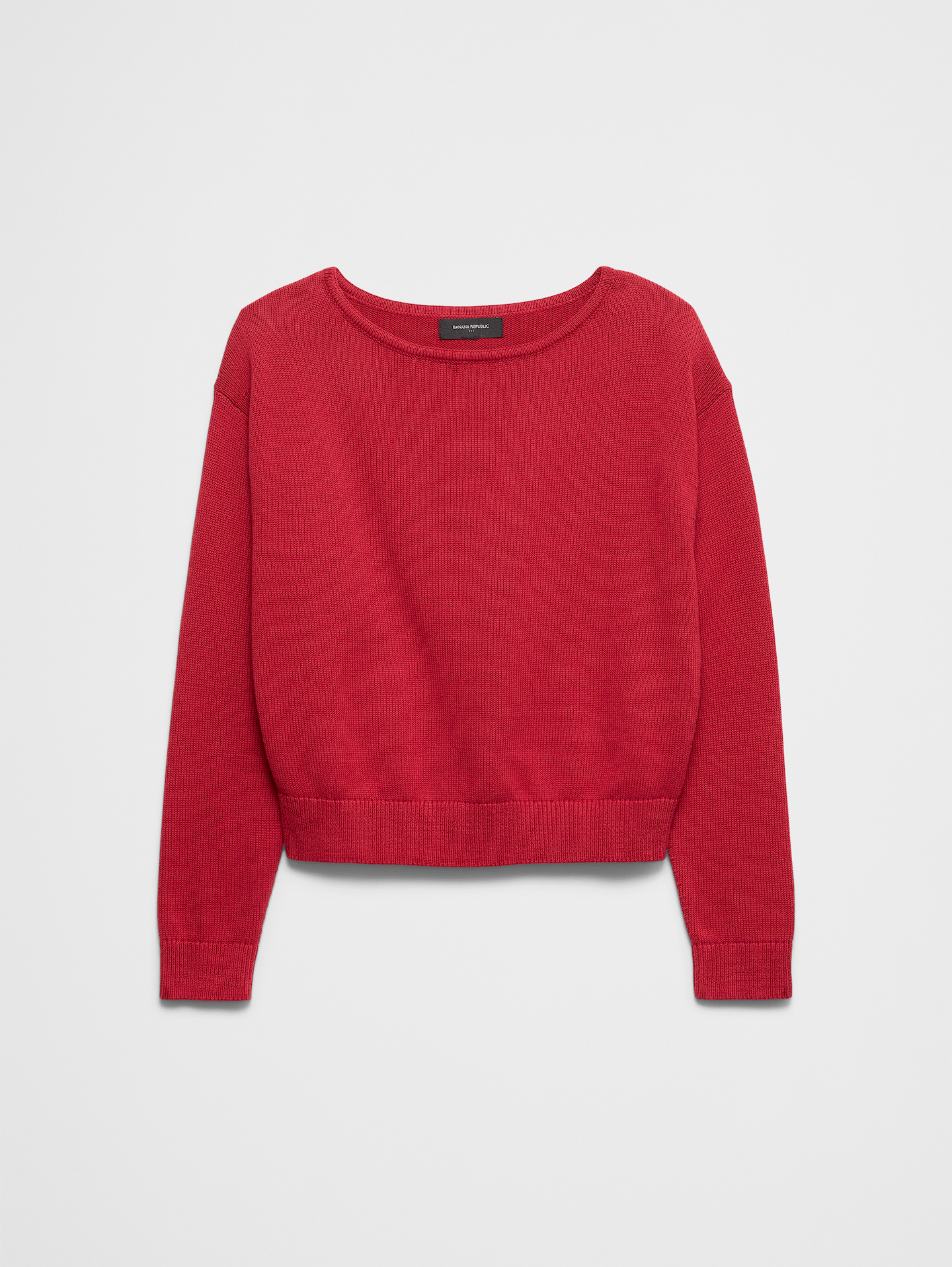Image number 7 showing, Cotton Striped Boat-Neck Sweater