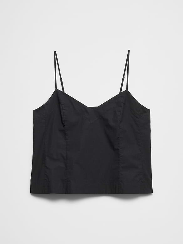 Pleated Swing Cropped Top