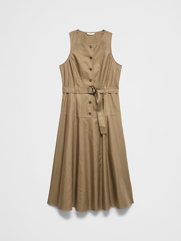 Painters Twill Midi Dress