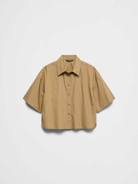 Boxy Cropped Shirt