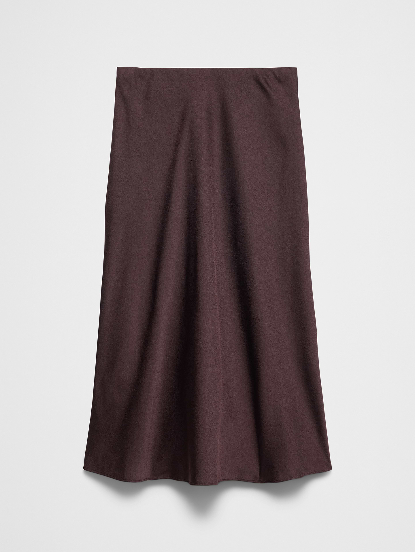 Image number 4 showing, Crushed Satin Midi Slip Skirt