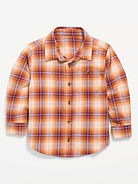 Image number 1 showing, Long-Sleeve Plaid Flannel Shirt for Toddler Boys