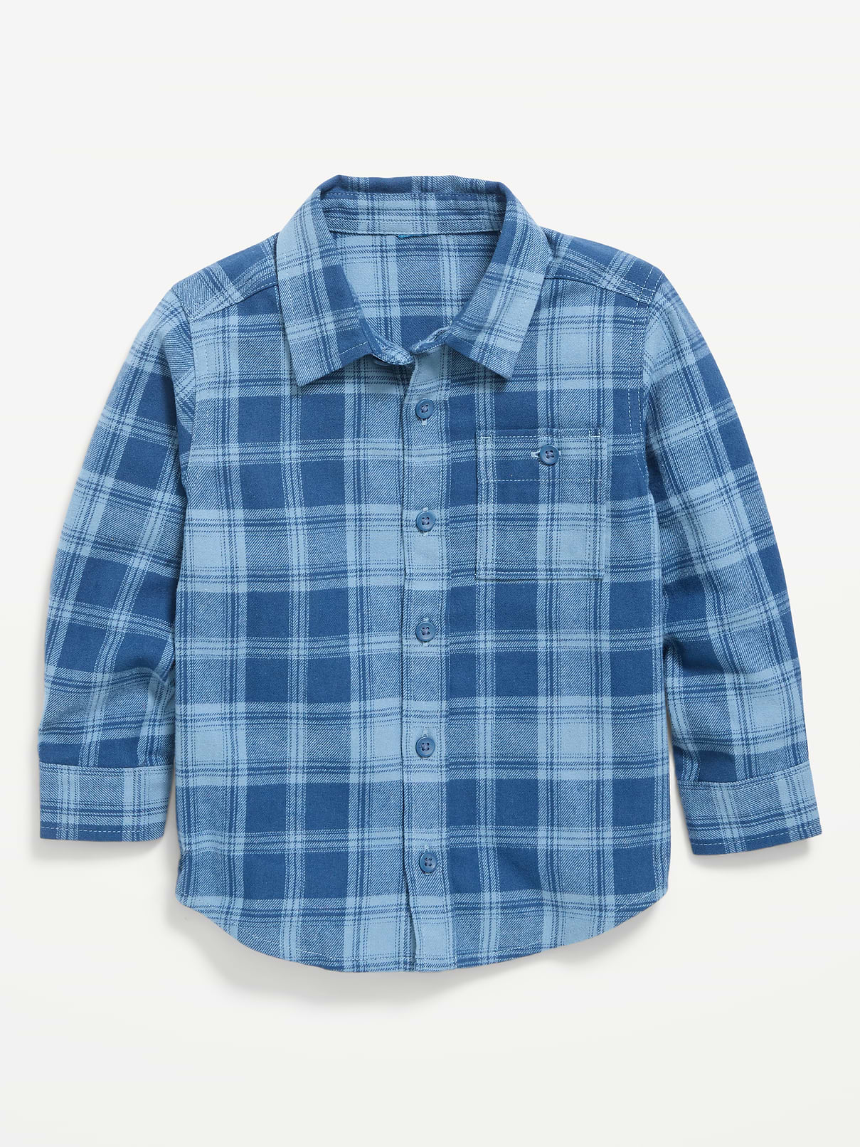 Image number 1 showing, Long-Sleeve Plaid Flannel Shirt for Toddler Boys