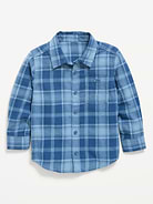 Image number 1 showing, Long-Sleeve Plaid Flannel Shirt for Toddler Boys