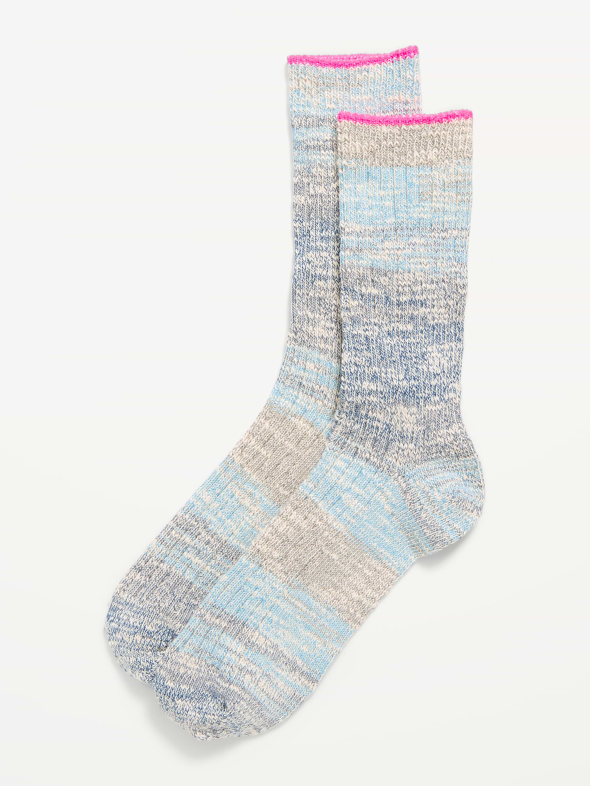 Image number 1 showing, Slouchy Textured Crew Socks for Women