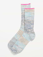 Image number 1 showing, Slouchy Textured Crew Socks for Women