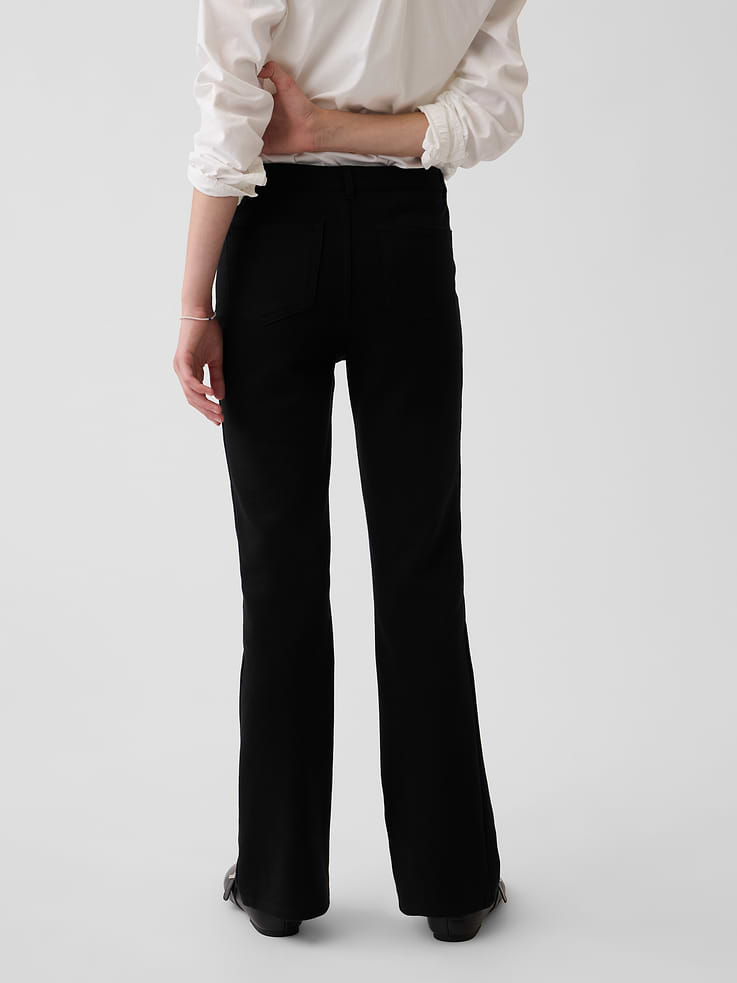 Image number 4 showing, Kids Uniform Ponte Flare Pants