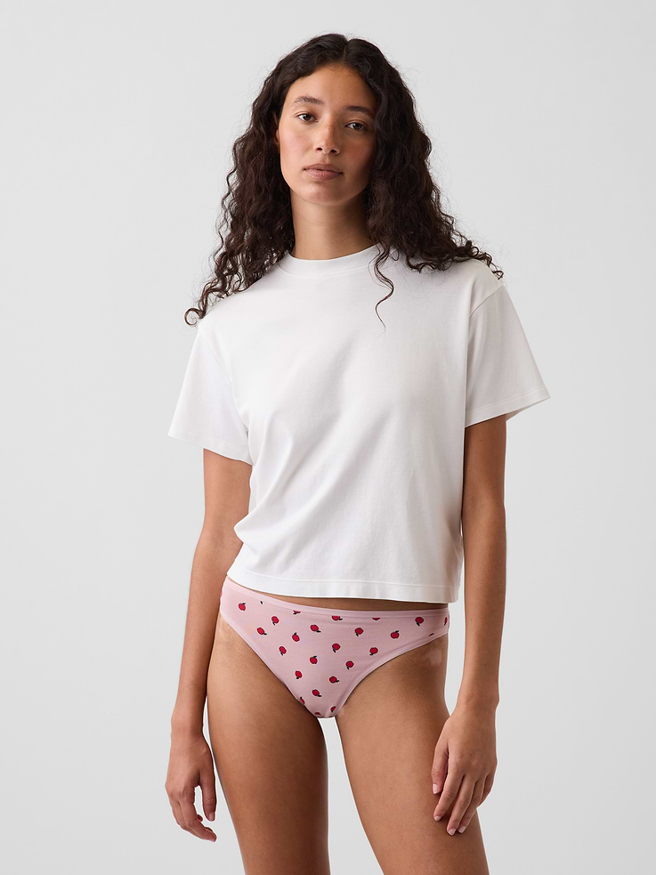 Image number 1 showing, SoftMade Organic Stretch Cotton Thong