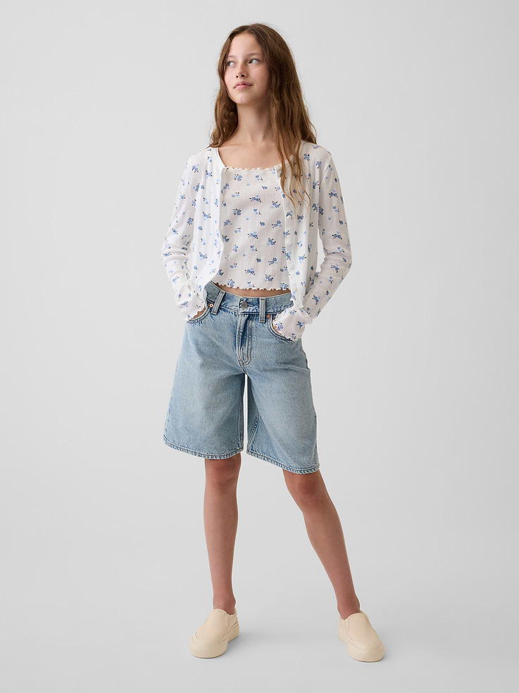 Image number 4 showing, Kids Pointelle Rib Cardigan