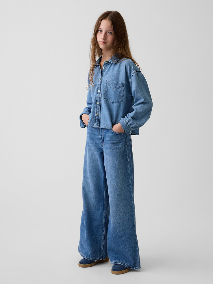 Image number 1 showing, Kids Low Rise Baggy Jeans
