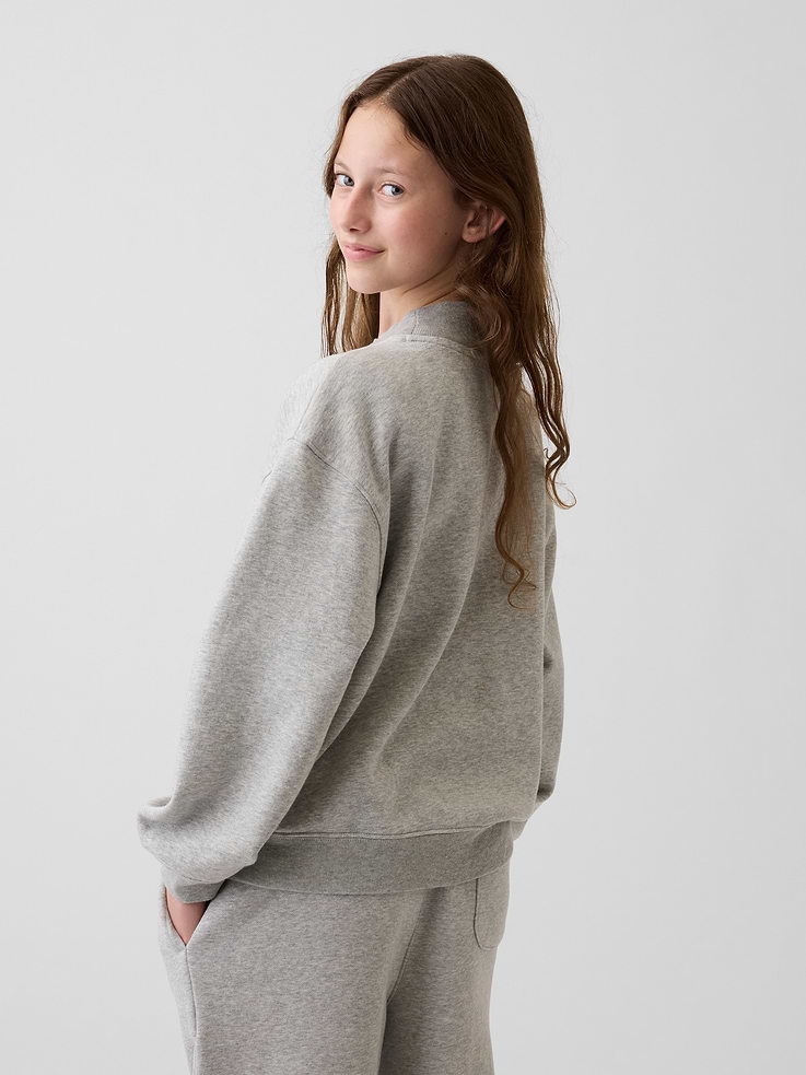 Image number 3 showing, Kids VintageSoft Oversized Mockneck Logo Sweatshirt
