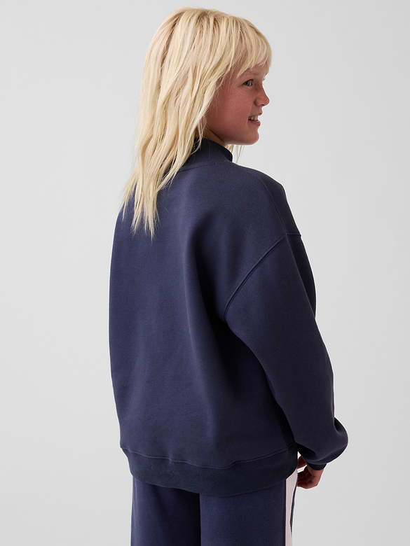Kids VintageSoft Oversized Mockneck Logo Sweatshirt