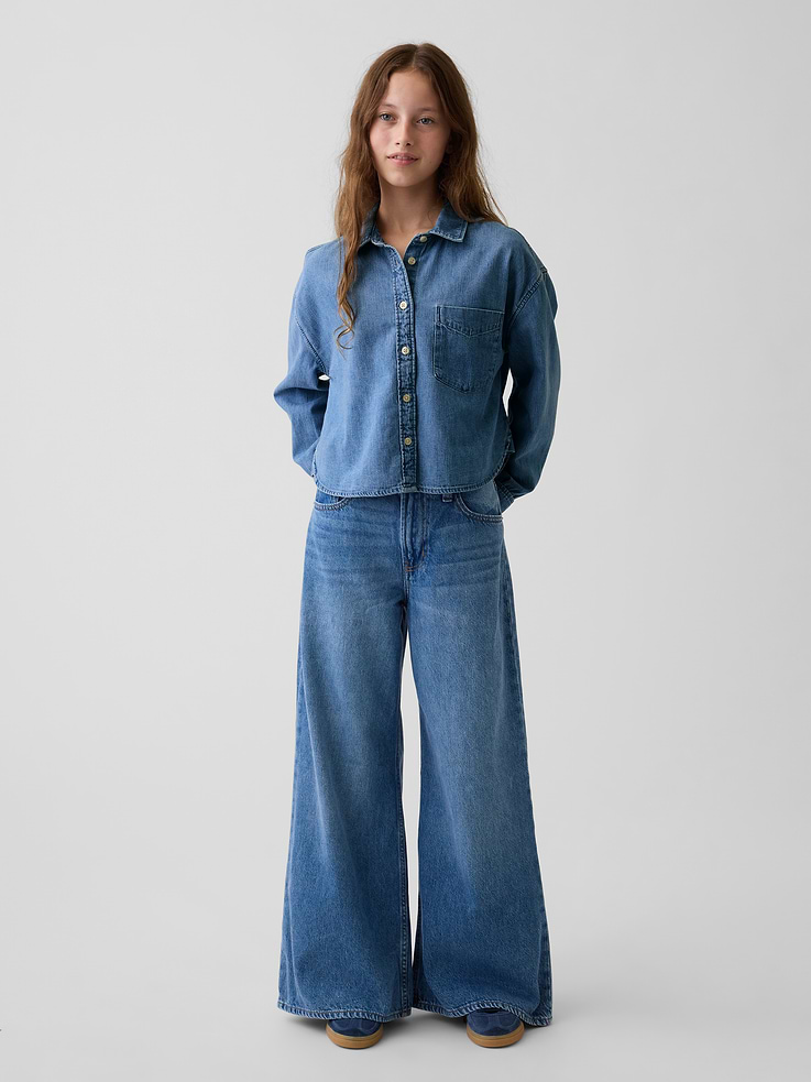 Image number 6 showing, Kids Low Rise Baggy Jeans