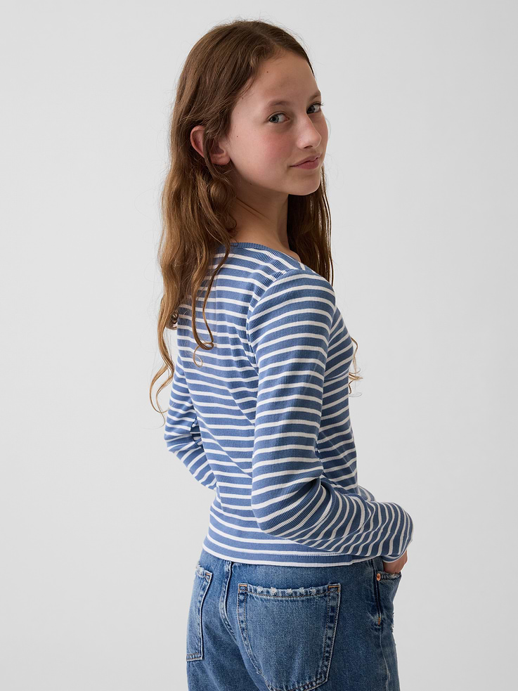 L'image numéro 3 présente T-shirt côtelé pour Enfant