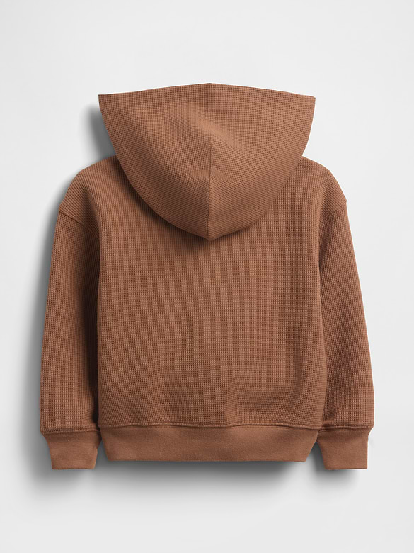 Baby & Toddler Waffle Zip Hoodie