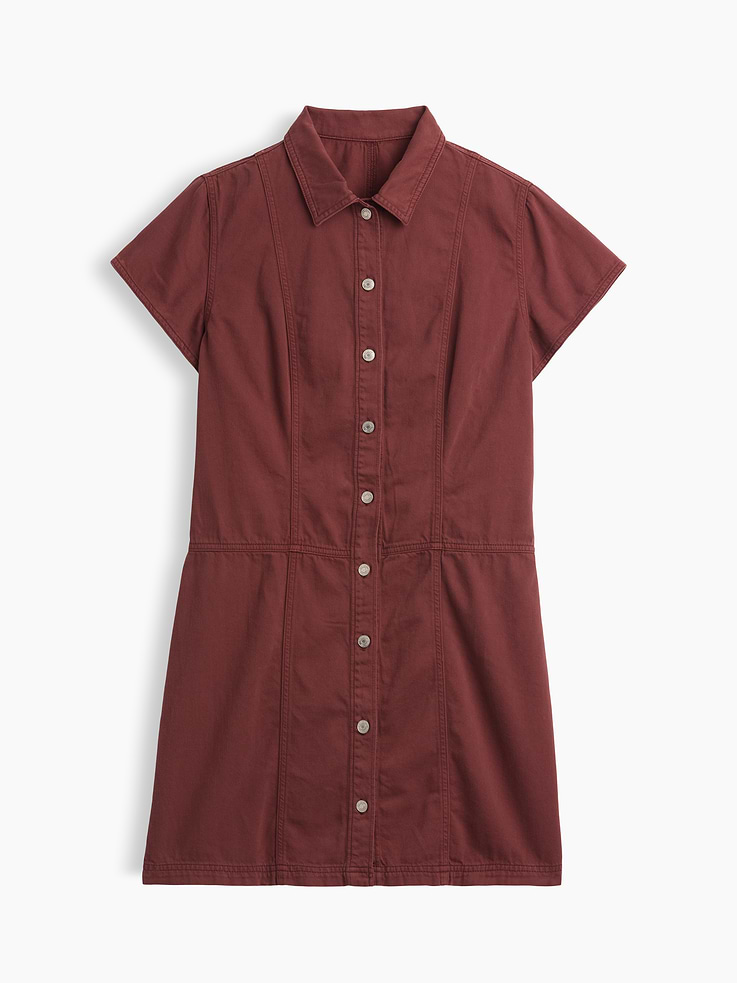 Image number 6 showing, Denim Button-Front Mini Dress