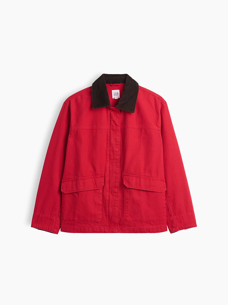 Image 5 of 5, Relaxed Canvas Barn Jacket