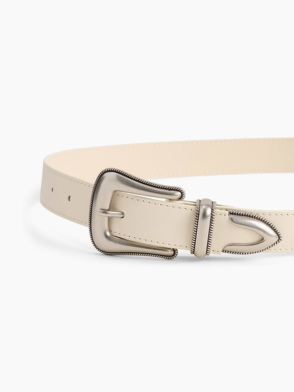 Vegan-Suede Western Belt