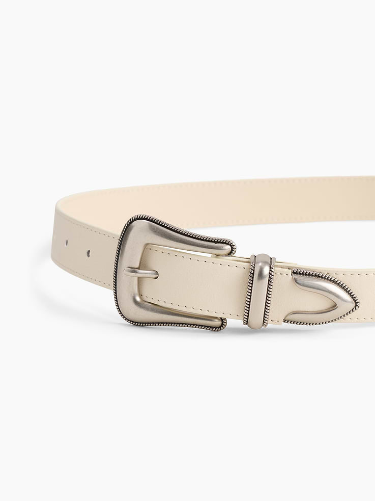 Image number 3 showing, Vegan-Suede Western Belt