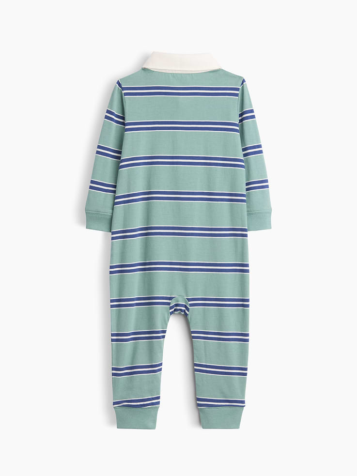 Image number 3 showing, Baby Brannan Bear Rugby Polo One-Piece
