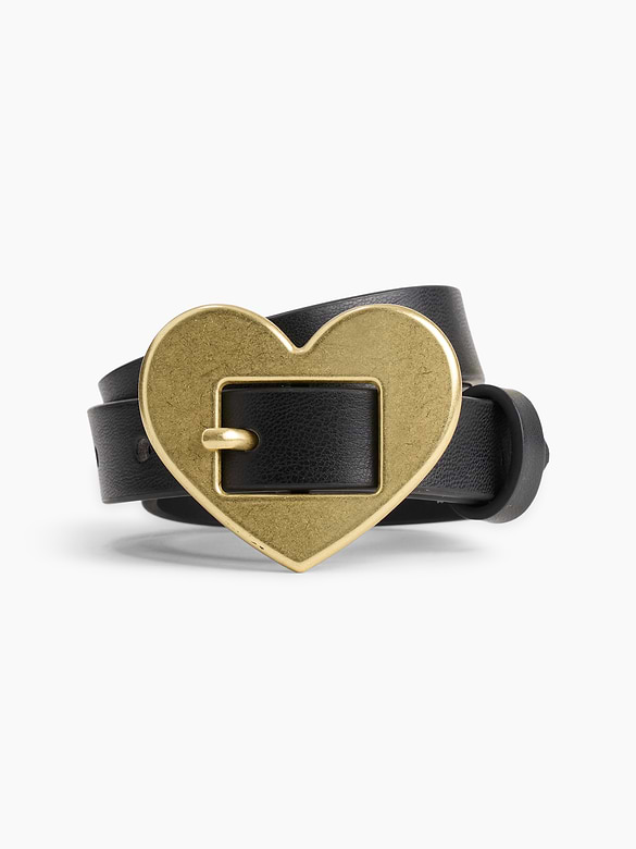 Kids Vegan-Leather Heart Belt