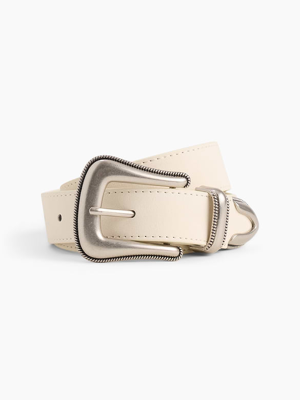 Vegan-Suede Western Belt