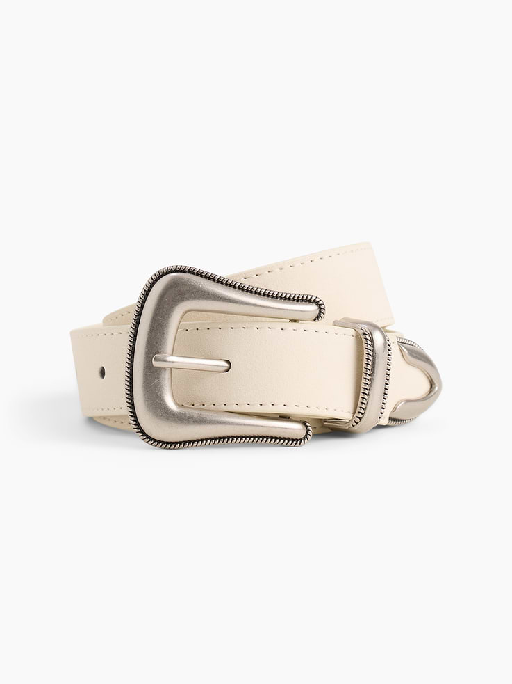 Image number 1 showing, Vegan-Suede Western Belt