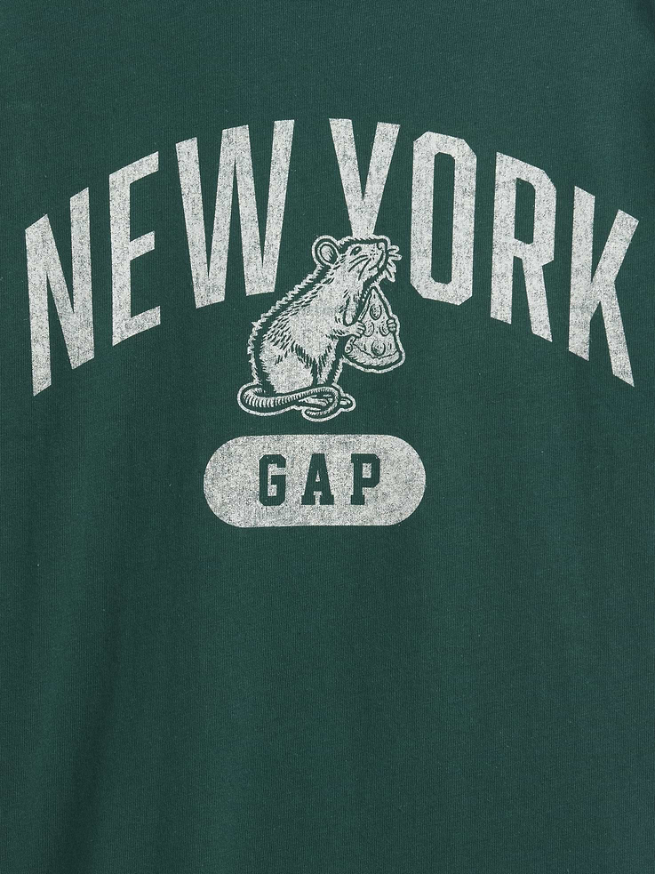 Image number 3 showing, Kids Relaxed New York Graphic Ringer T-Shirt