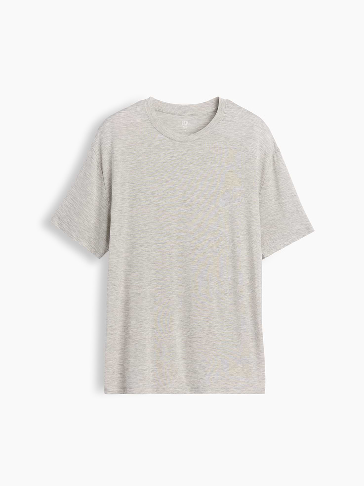 L'image numéro 4 présente T-shirt de pyjama surdimensionné en modal PureDouceur