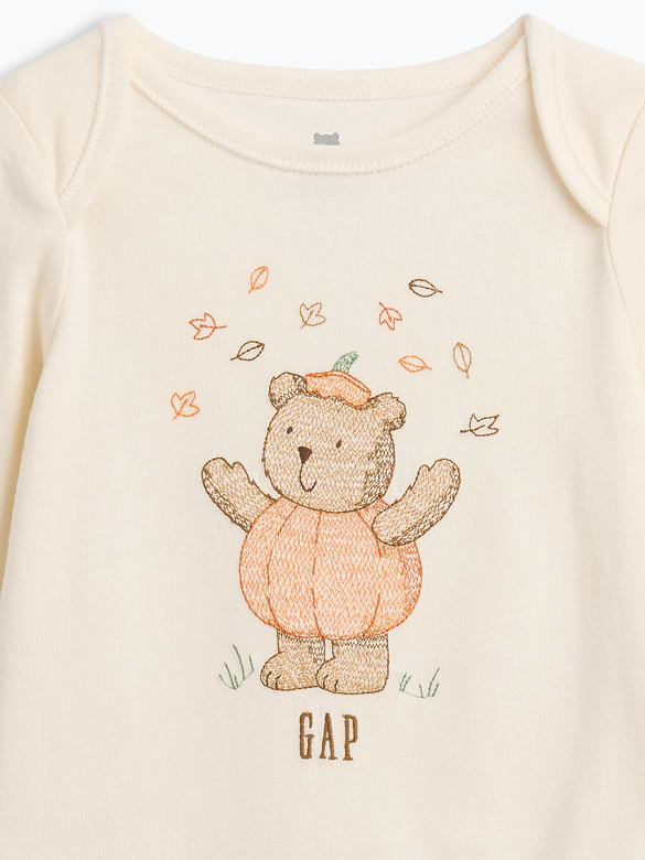 Baby First Favorites Organic Cotton Halloween Bear Bodysuit