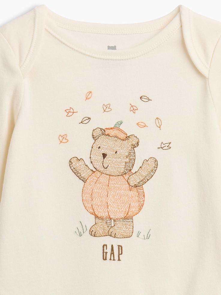 Image number 3 showing, Baby First Favorites Organic Cotton Halloween Bear Bodysuit
