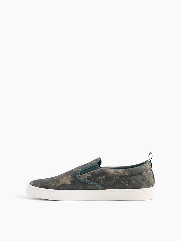 Kids Canvas Camo Slip-On Sneakers