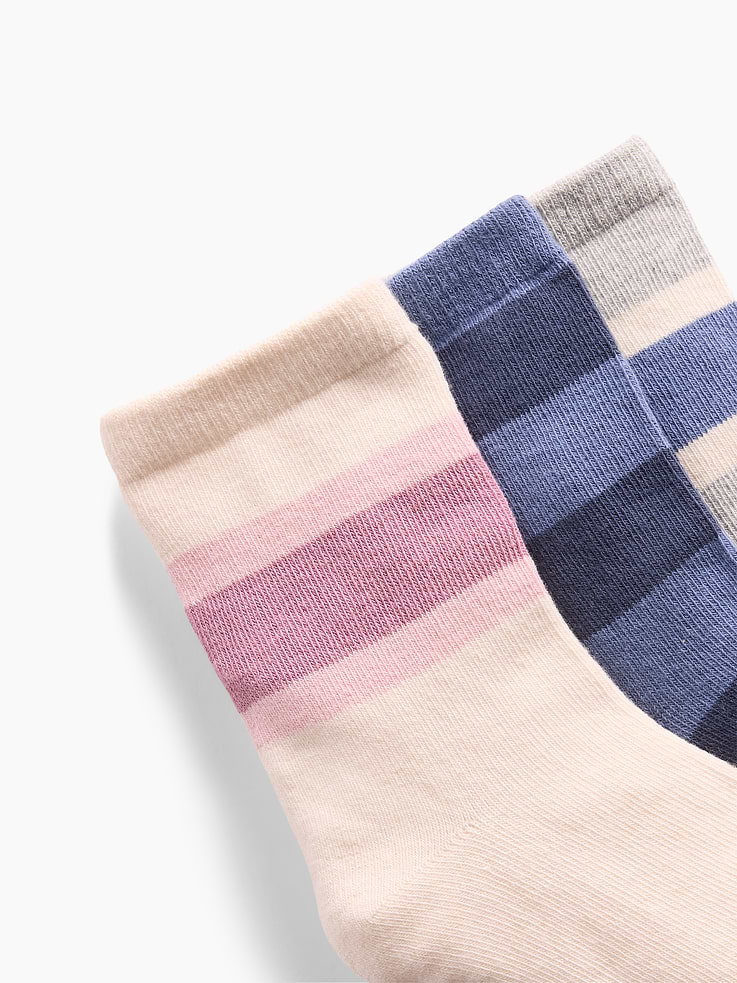 Image number 2 showing, Kids Colorblock Stripe Crew Socks (3-Pack)