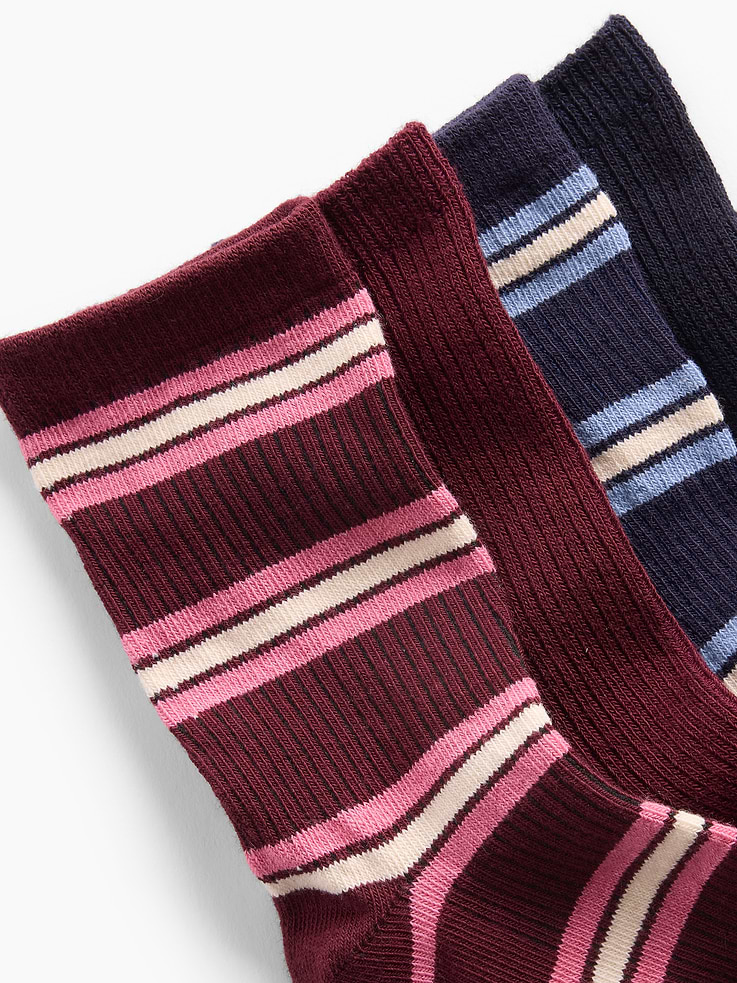 Image number 2 showing, Kids Rib Crew Socks (4-Pack)