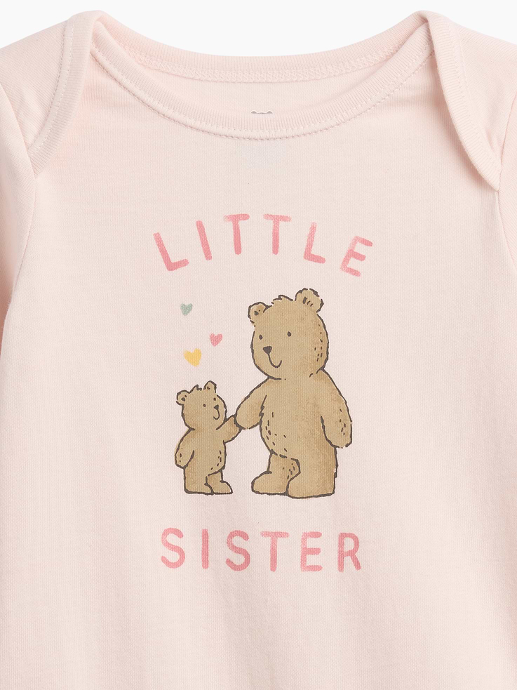 Image number 3 showing, Baby Organic Cotton Family Graphic Bodysuit