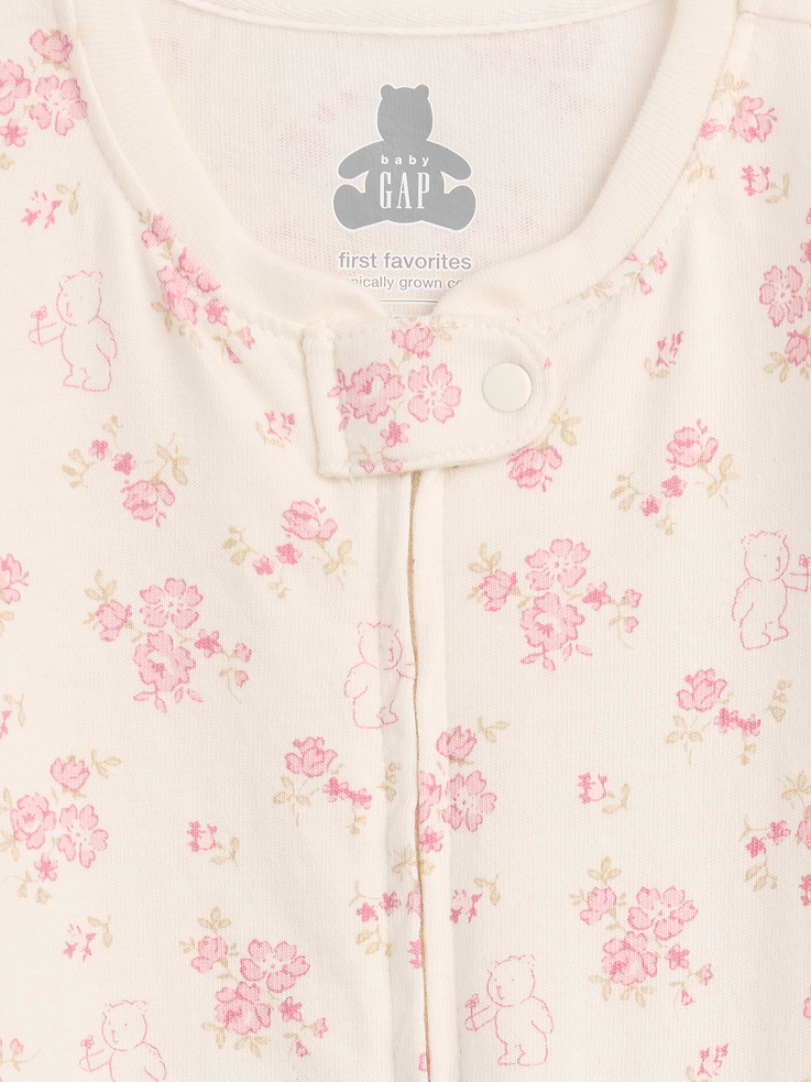 Image number 3 showing, Baby First Favorites Organic Cotton Footed One-Piece