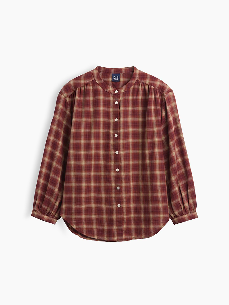 Image number 5 showing, Relaxed Button-Front Shirt