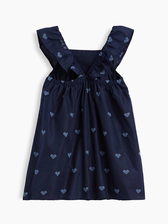 Baby & Toddler Embroidered Flutter-Sleeve Dress