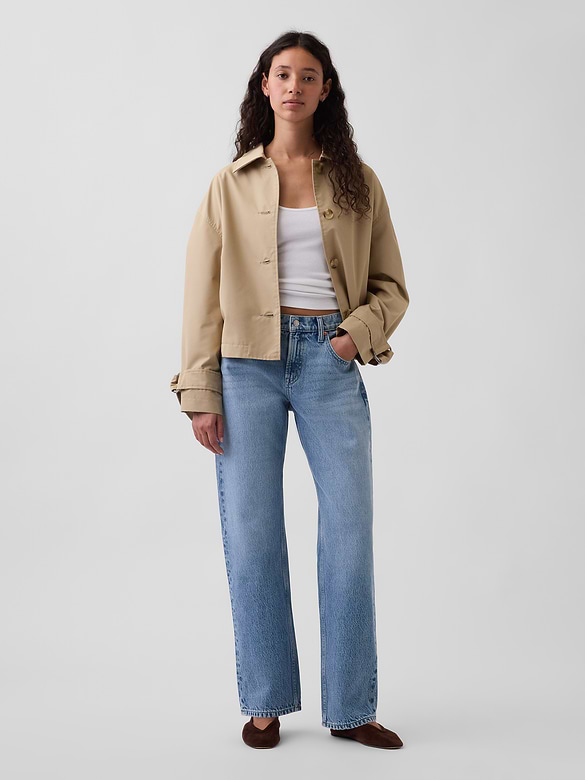 Mid Rise Straight Taper Jeans