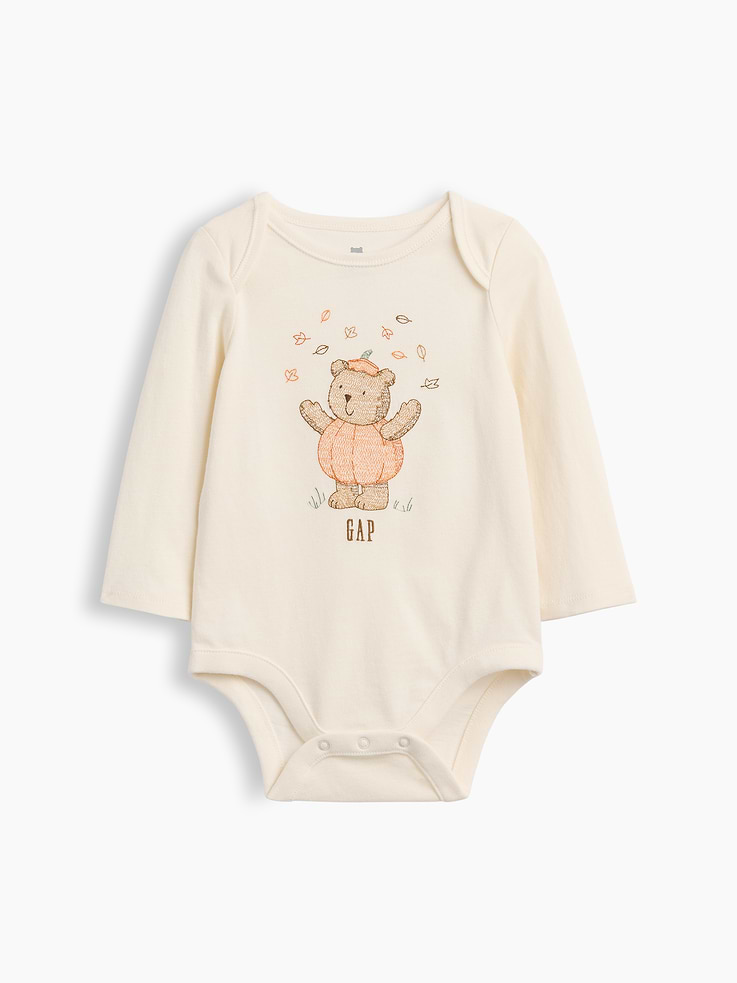 Image number 1 showing, Baby First Favorites Organic Cotton Halloween Bear Bodysuit