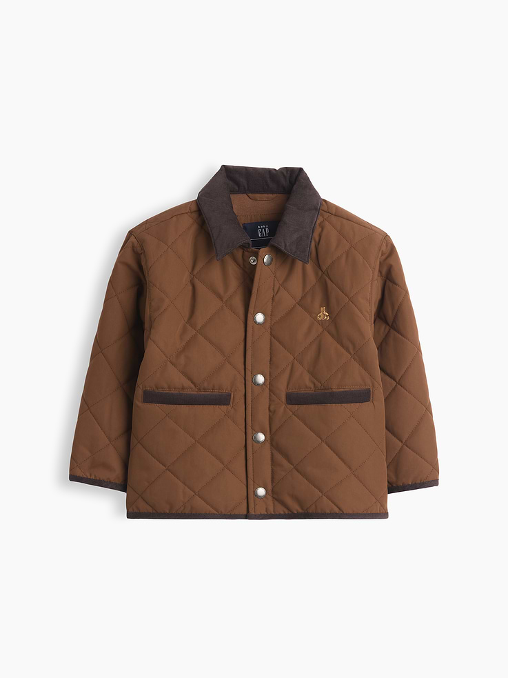 Image number 1 showing, Baby & Toddler Recycled Quilted Field Jacket