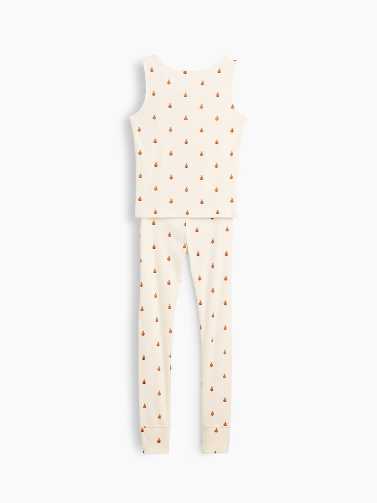 Image number 2 showing, Kids Organic Brushed Cotton Tank & Leggings PJ Set