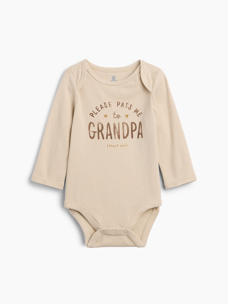 Image number 1 showing, Baby Organic Cotton Family Graphic Bodysuit