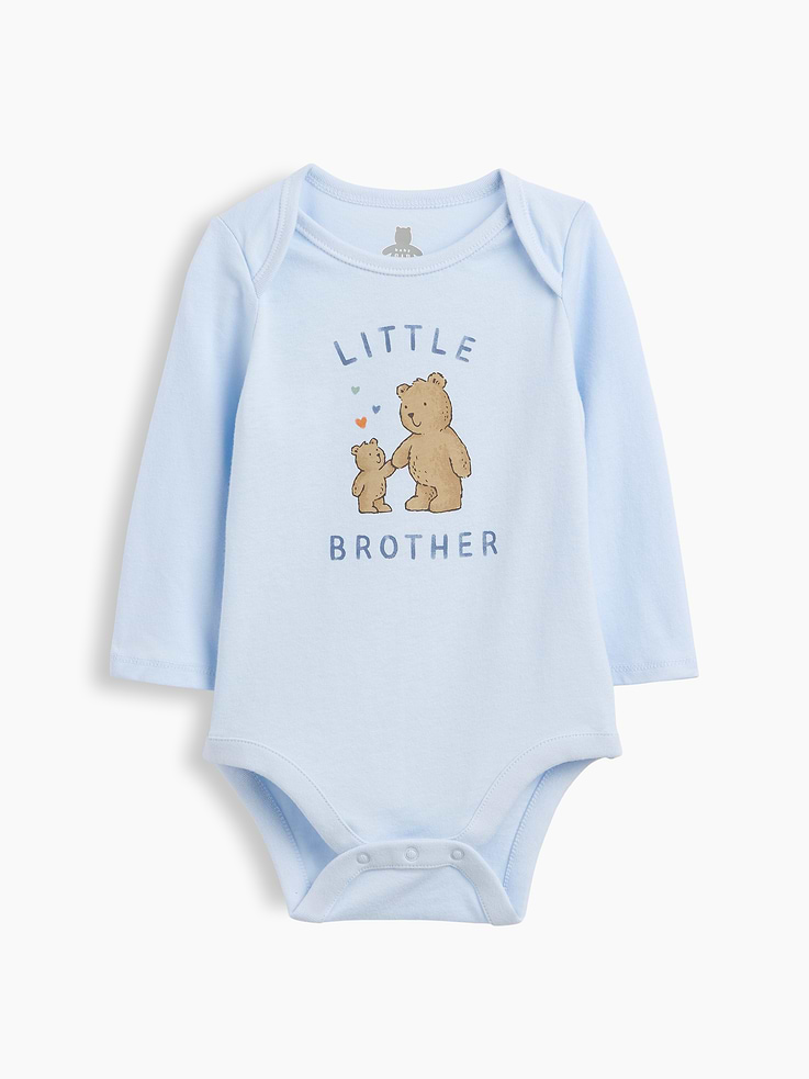 Image number 1 showing, Baby Organic Cotton Family Graphic Bodysuit