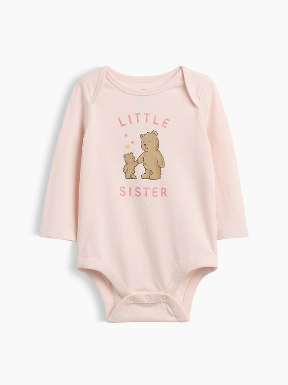 Baby Organic Cotton Family Graphic Bodysuit