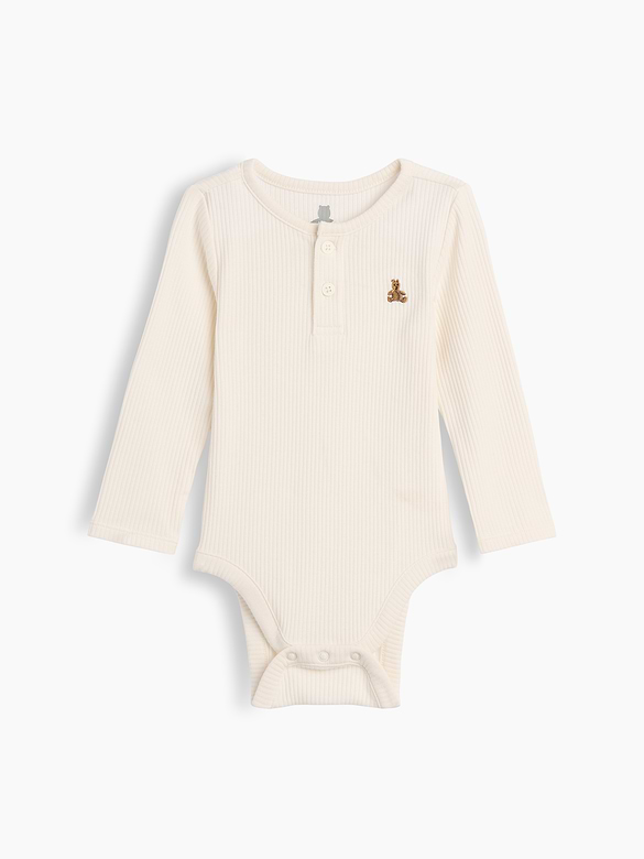 Baby First Favorites TinyRib Henley Bodysuit