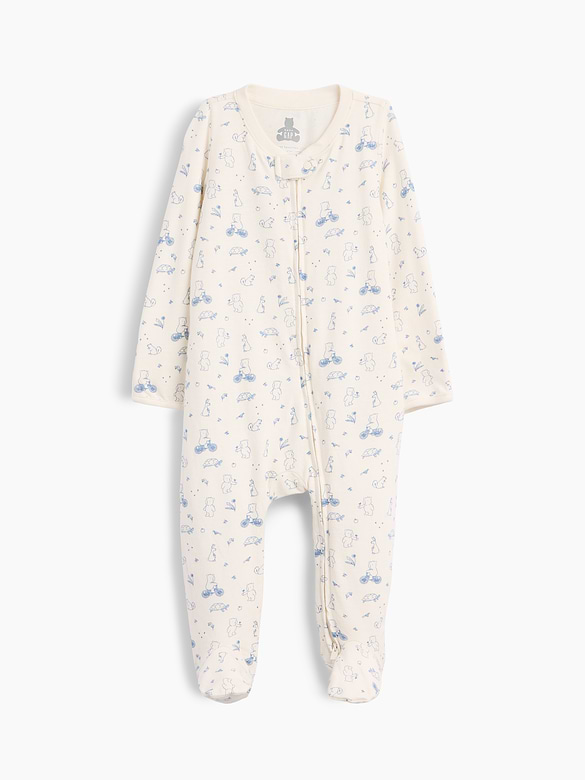Baby First Favorites Organic Cotton Footed One-Piece