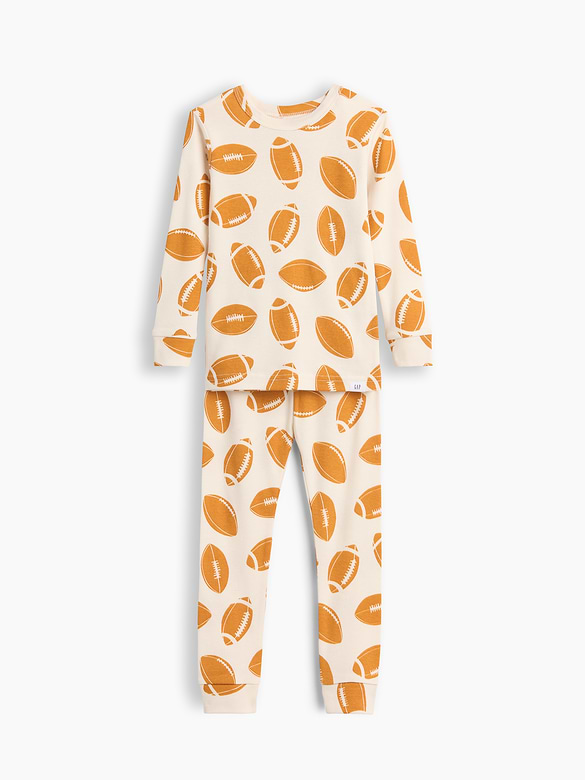 Baby & Toddler Organic Brushed Cotton Football PJ Set