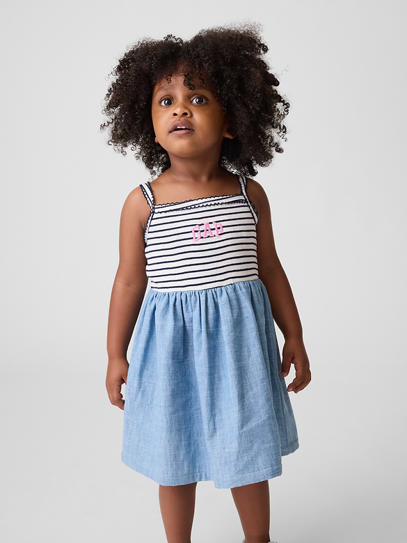 Baby & Toddler Mixed Media Apron Dress